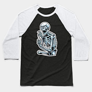 Skeleton T-Shirt Baseball T-Shirt